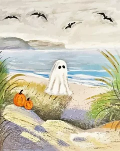 Ghost At The Beach Diamond Painting
