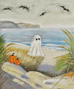Ghost At The Beach Diamond Painting