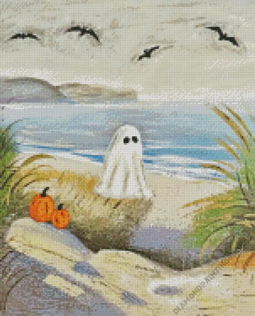 Ghost At The Beach Diamond Painting