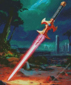Fantasy Katana Art Diamond Painting