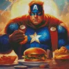 Fat Captain America Diamond Painting