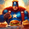 Fat Captain America Diamond Painting