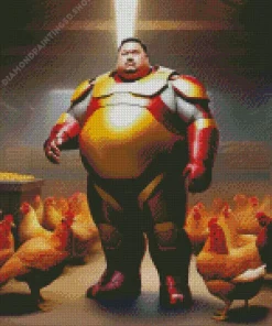 Fat Iron Man Diamond Painting