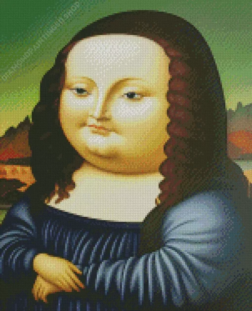 Fat Mona Lisa Diamond Painting