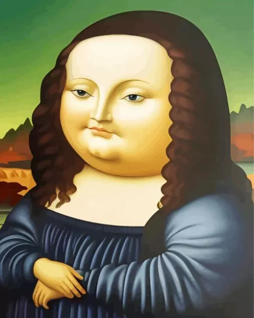 Fat Mona Lisa Diamond Painting