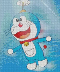 Flying Doraemon Diamond Painting