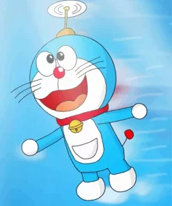 Flying Doraemon Diamond Painting