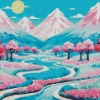 Blossom Landscape Diamond Painting