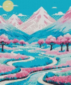 Blossom Landscape Diamond Painting