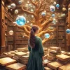 Library Girl Diamond Painting