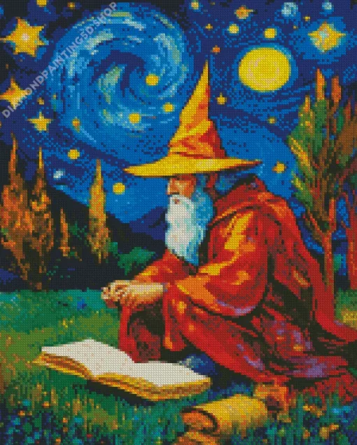 Old Wizard Diamond Painting