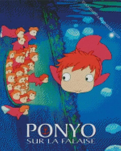 Ponyo Anime Diamond Painting
