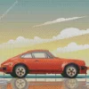 Porsche Illustration Diamond Painting