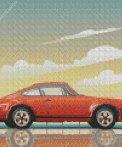 Porsche Illustration Diamond Painting