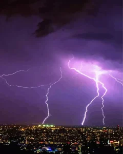 Purple Lightning Diamond Painting