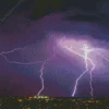 Purple Lightning Diamond Painting