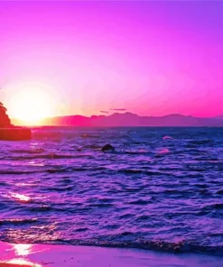 Purple Sunset Diamond Painting