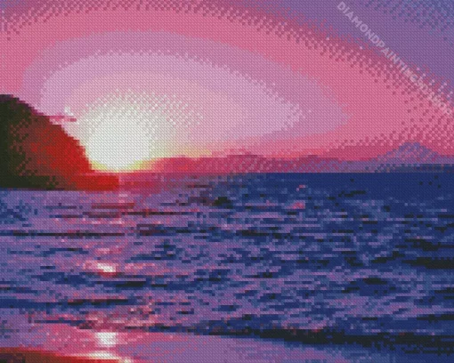 Purple Sunset Diamond Painting