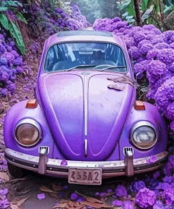 Purple Beetle Diamond Painting