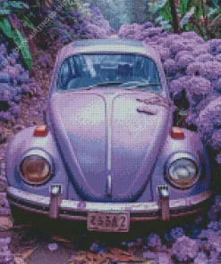 Purple Beetle Diamond Painting