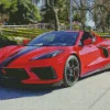 Red Corvette Diamond Painting