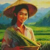 Vietnamese Girl Diamond Painting