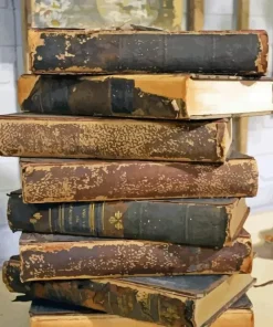 Vintage Books Diamond Painting