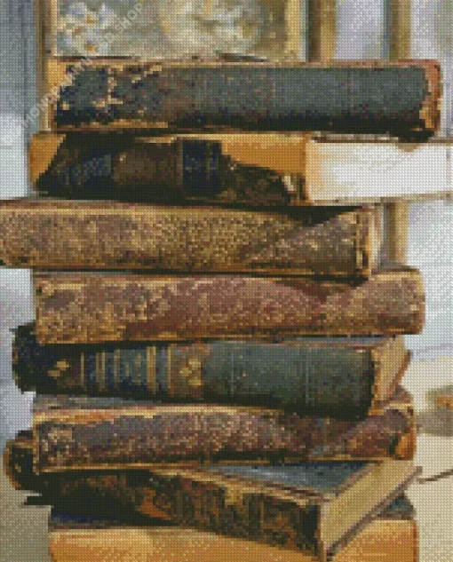 Vintage Books Diamond Painting