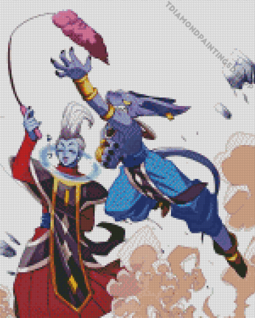 Whis And Beeru Diamond Painting