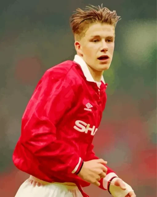 Young David Beckham Diamond Painting