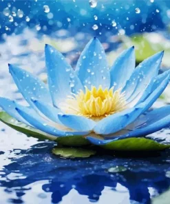 Blue Lotus Diamond Painting