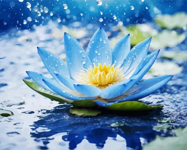 Blue Lotus Diamond Paintings Blue Lotus Diamond Painting