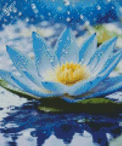 Blue Lotus Diamond Painting