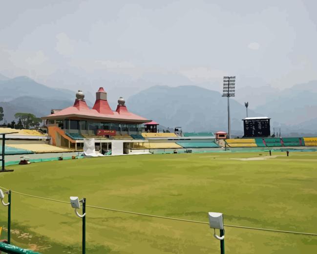 Dharamshala Diamond With Numbers Dharamshala Diamond Painting