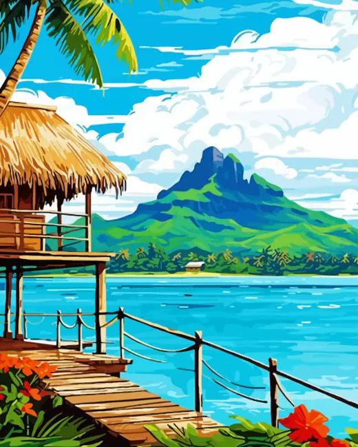 French polynesia bora bora Diamond Paintings French Bora Bora Diamond Painting