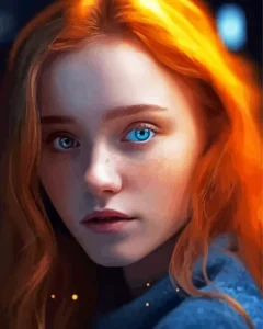 Girl With Blue Eyes Diamond Painting