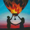 Air Balloon Couple Diamond Painting