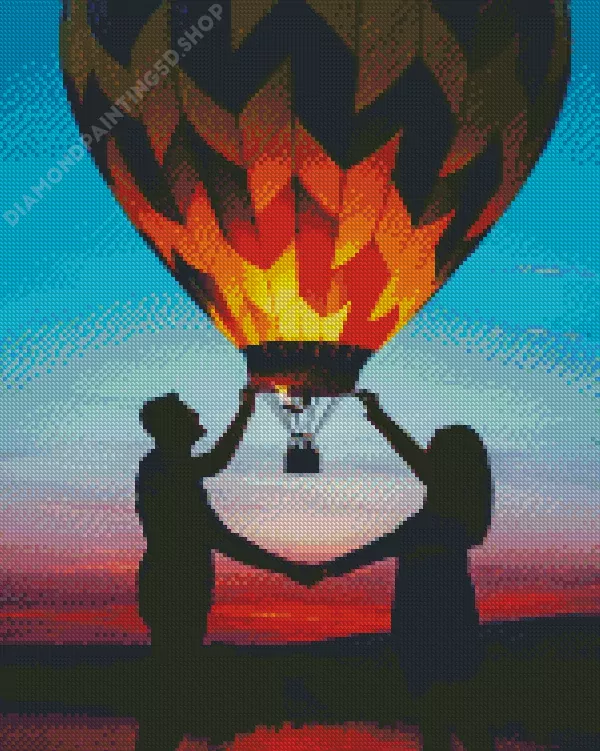 Romantic Hot Air Balloon couple Diamond Paintings Air Balloon Couple Diamond Painting