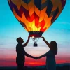 Air Balloon Couple Diamond Painting