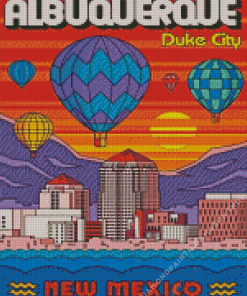 Albuquerque Balloons Diamond Painting