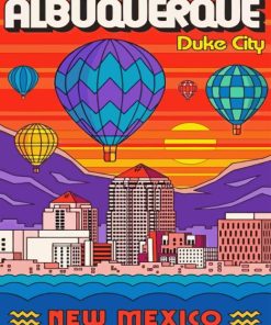 Albuquerque Balloons Diamond Painting