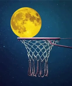 Basketball Moon Diamond Painting