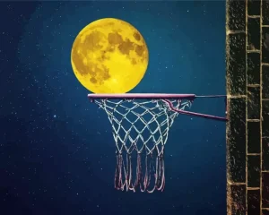 Basketball Moon Diamond Painting