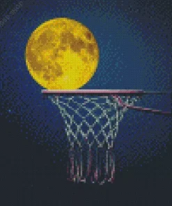 Basketball Moon Diamond Painting