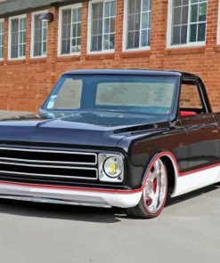 Black 67c10 Chevy Diamond Painting