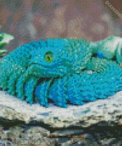 Blue Bush Viper Diamond Painting