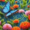 Blue Butterfly Diamond Painting