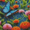 Blue Butterfly Diamond Painting