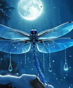 Blue Dragonfly Diamond Painting