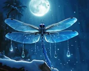 Blue Dragonfly Diamond Painting